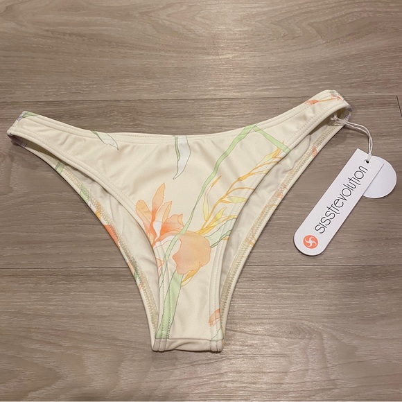 Sisstrevolution Summer Skies Skimpy Swim Bottom Small - Picture 1 of 6